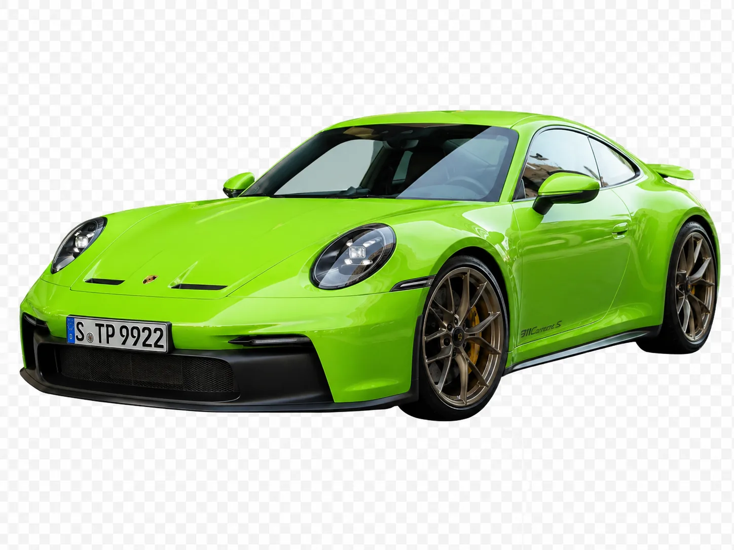 Porsche during vinyl color change installation