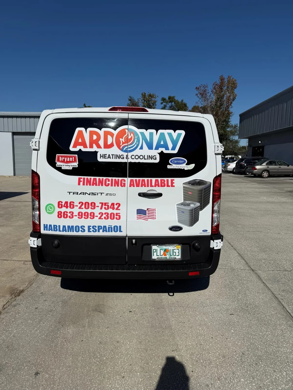 Vehicle lettering and decals, rear view